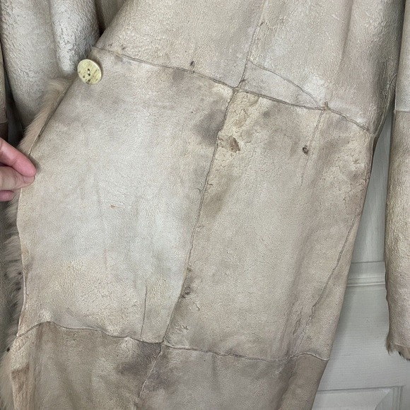 Italian Rabbit Fur Long Coat Size Medium | Pelliccia Coniglio - Picture 9 of 14